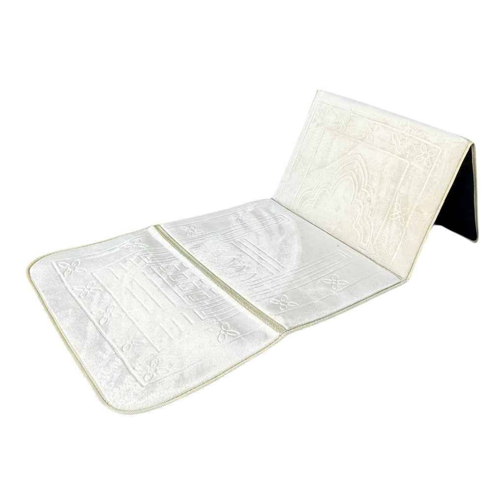Luxury Foldable Islamic Prayer Rug – Comfortable Prayer Mat with Backrest