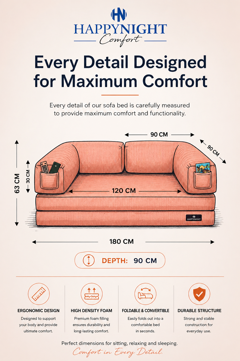 Foam Sofa Sofya